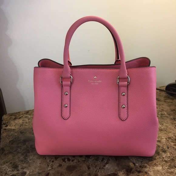 ❌SOLD NWT Kate Spade Evangeline Larchmont Av Coral - Picture 4 of 8